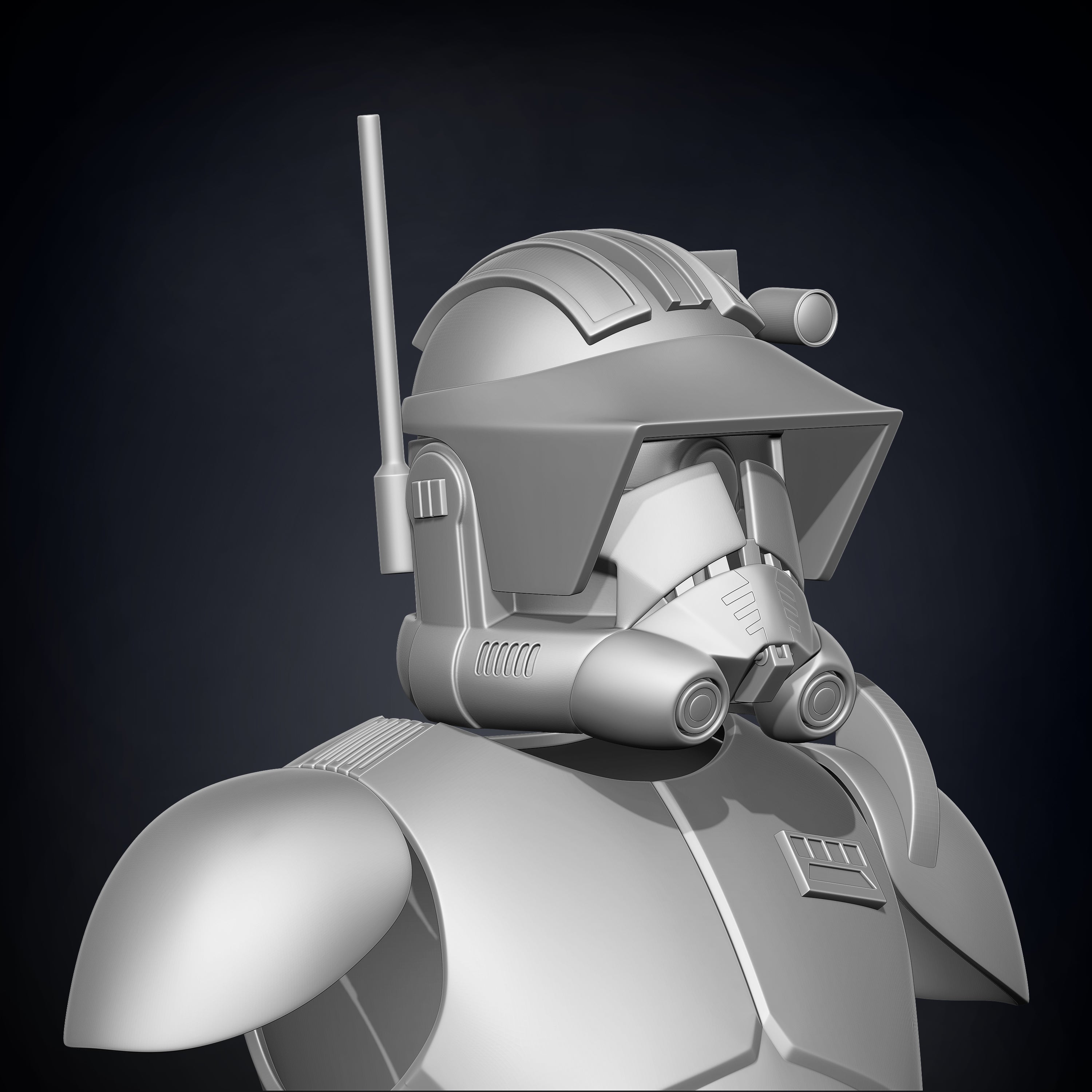 Animated Commander Cody Armor Accessories - 3D Print Files - Galactic Armory