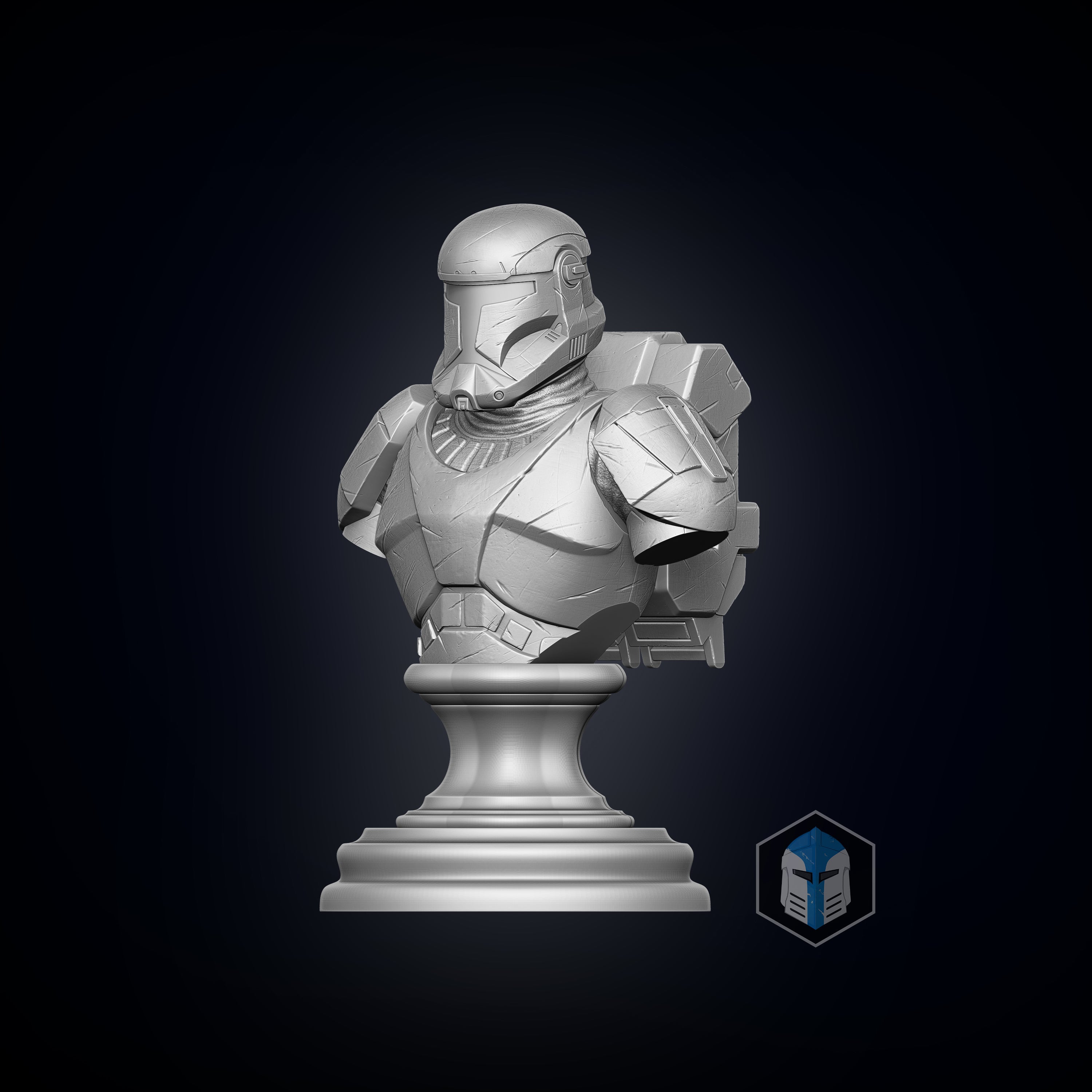 Republic Commando Bust 3D Print Files Galactic Armory