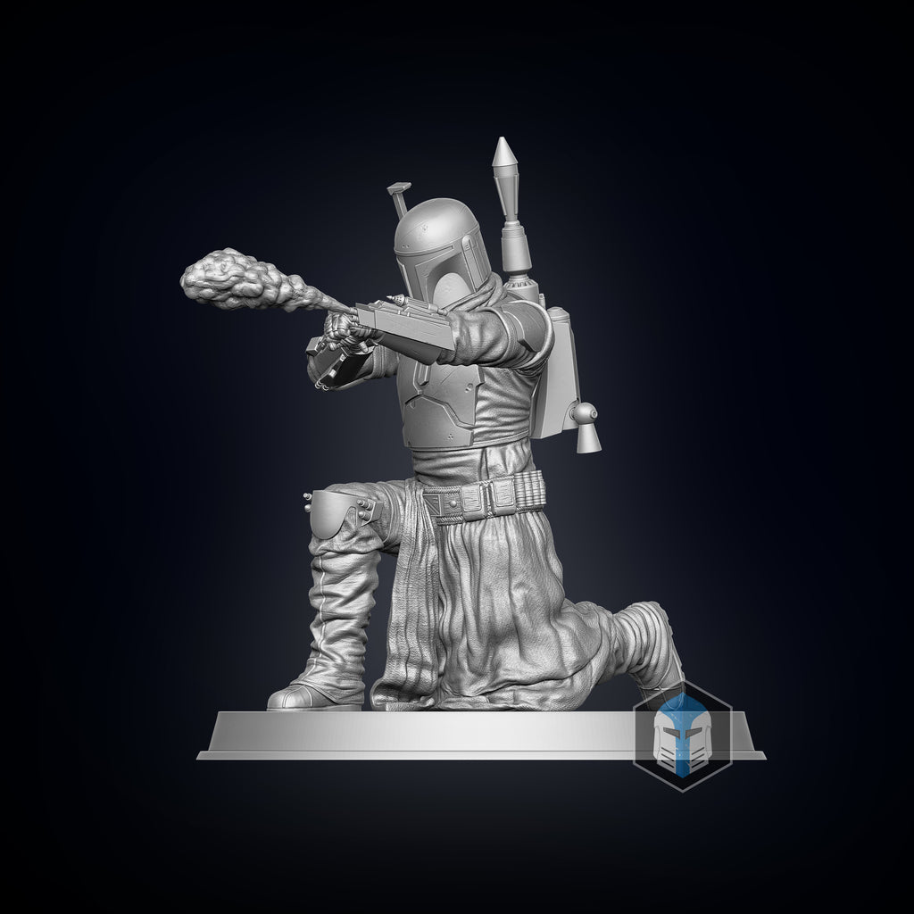 Boba Fett Figurine - Pose 2 - 3D Print Files - Galactic Armory