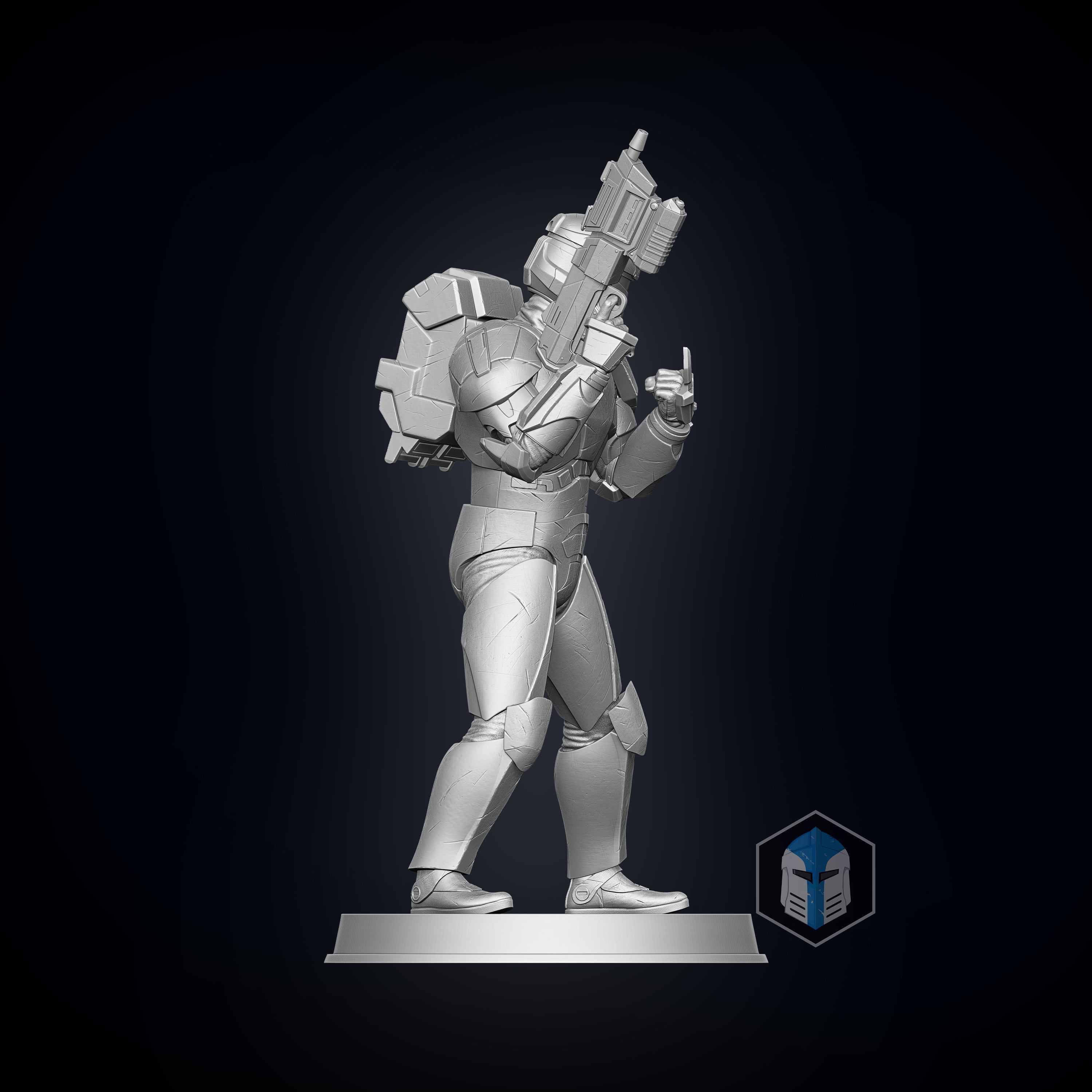 Republic Commando Figurine - Pose 1 - 3D Print Files - Galactic Armory