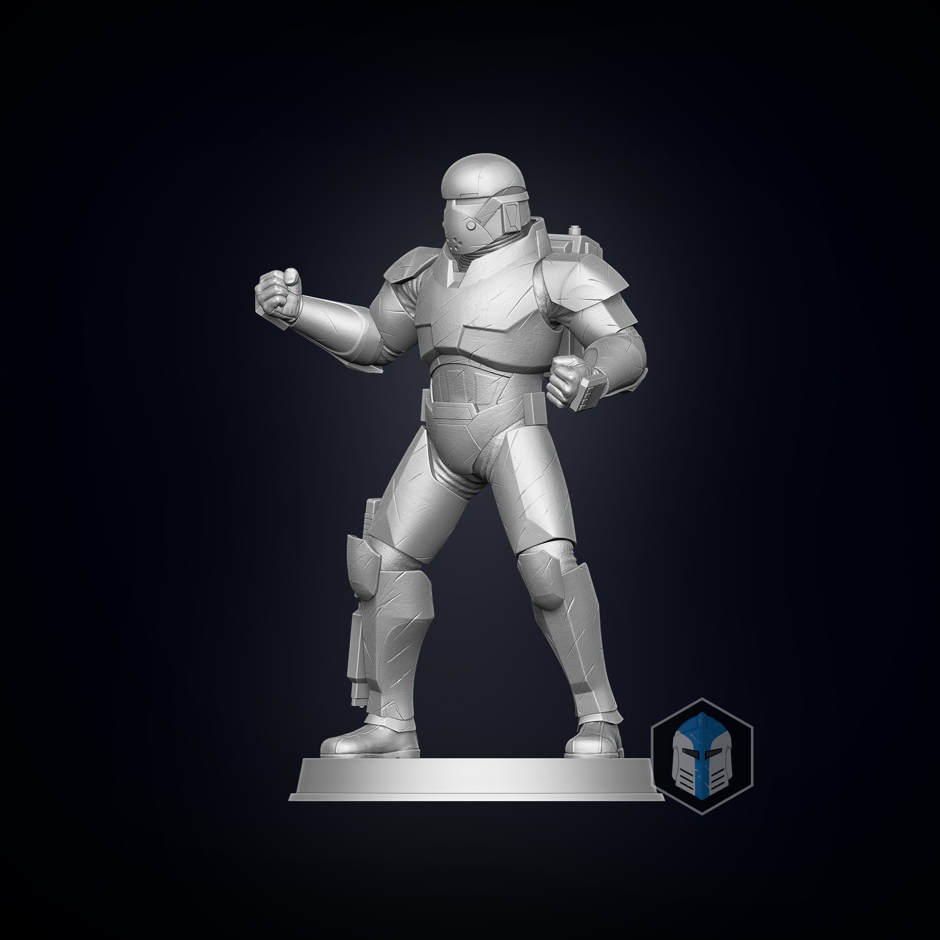 Bad Batch Wrecker Figurine - Pose 2 - 3D Print Files - Galactic Armory