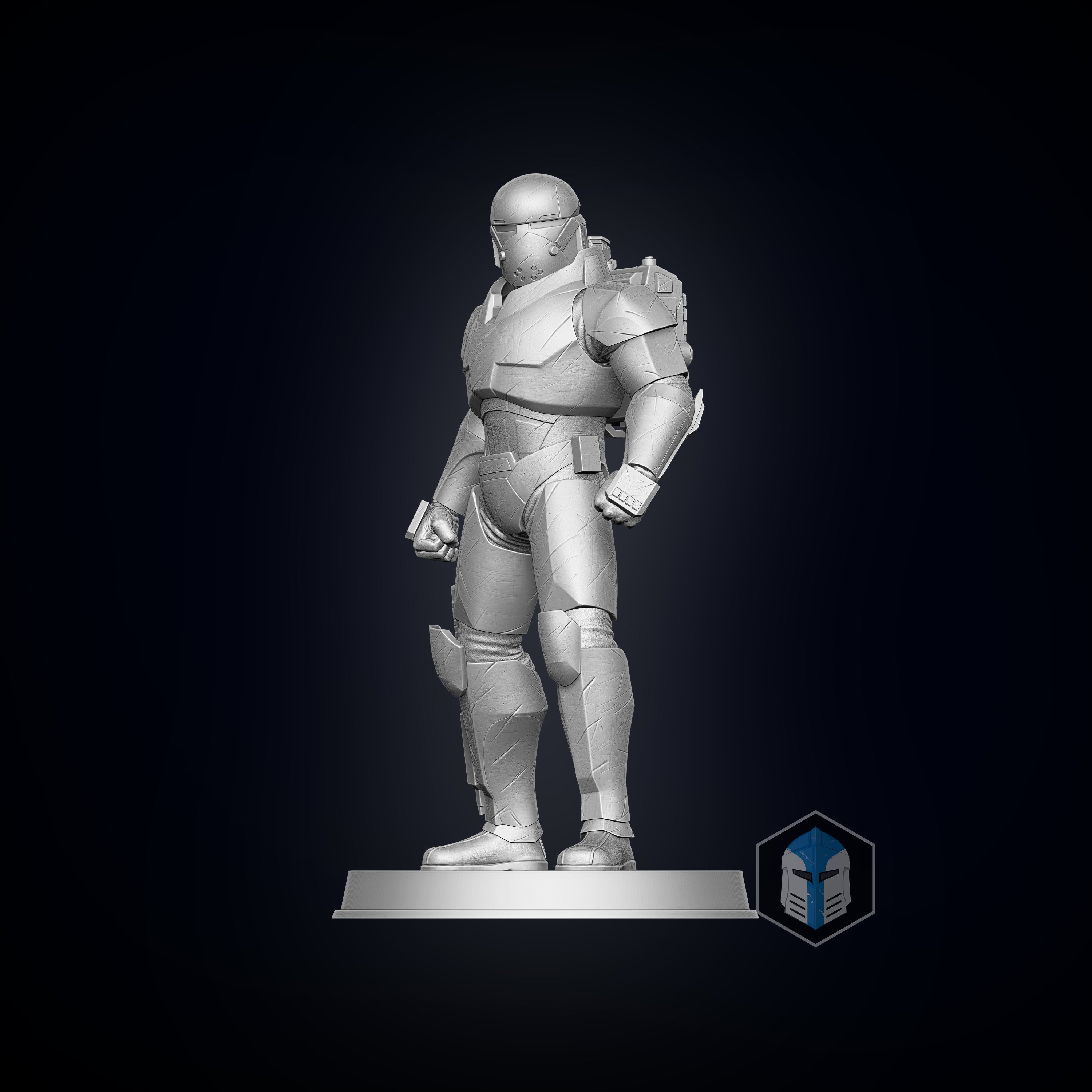 Bad Batch Wrecker Figurine - Pose 6 - 3D Print Files - Galactic Armory