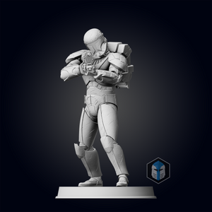 Republic Commando Figurine - Pose 2 - 3D Print Files - Galactic Armory