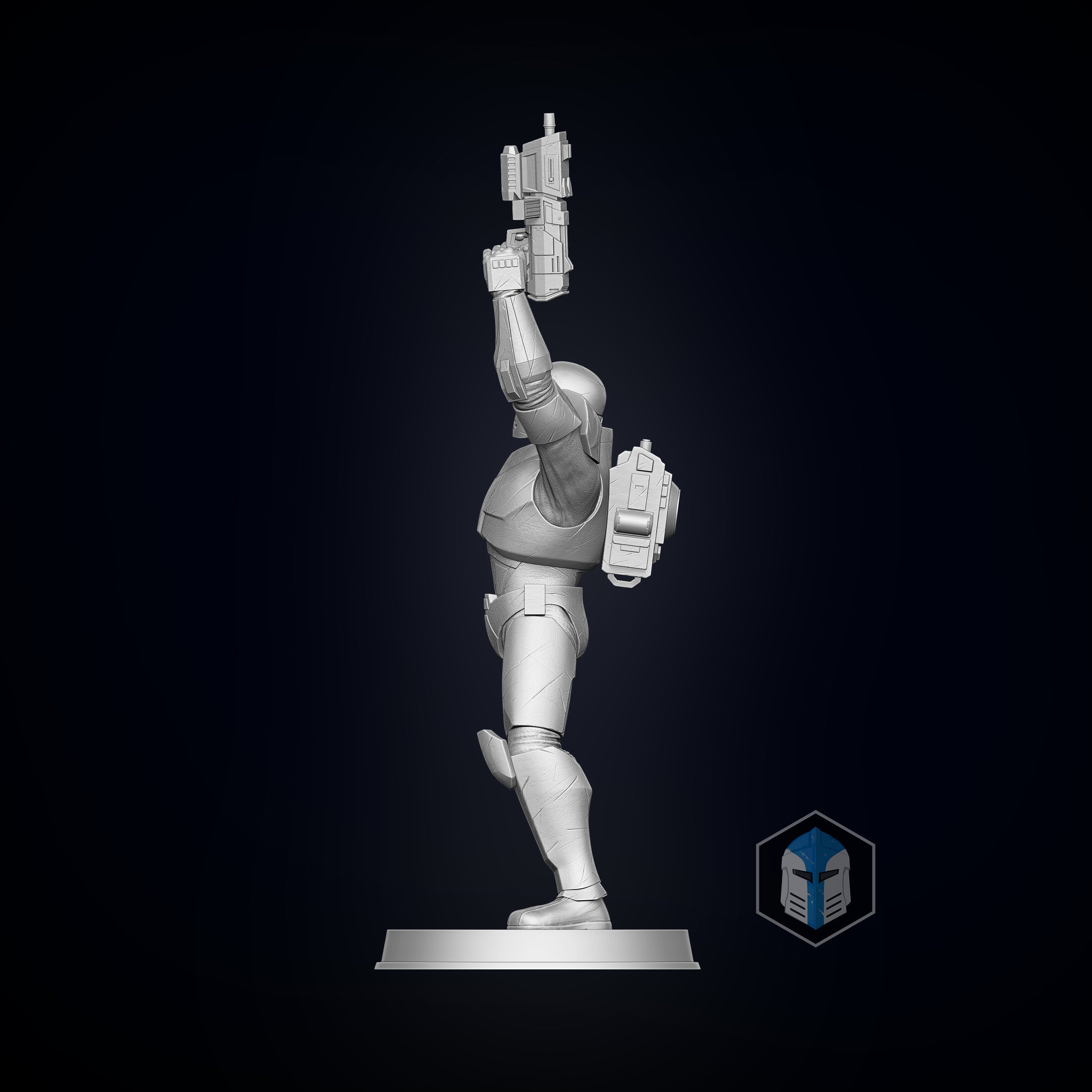 Bad Batch Wrecker Figurine - Pose 5 - 3D Print Files - Galactic Armory