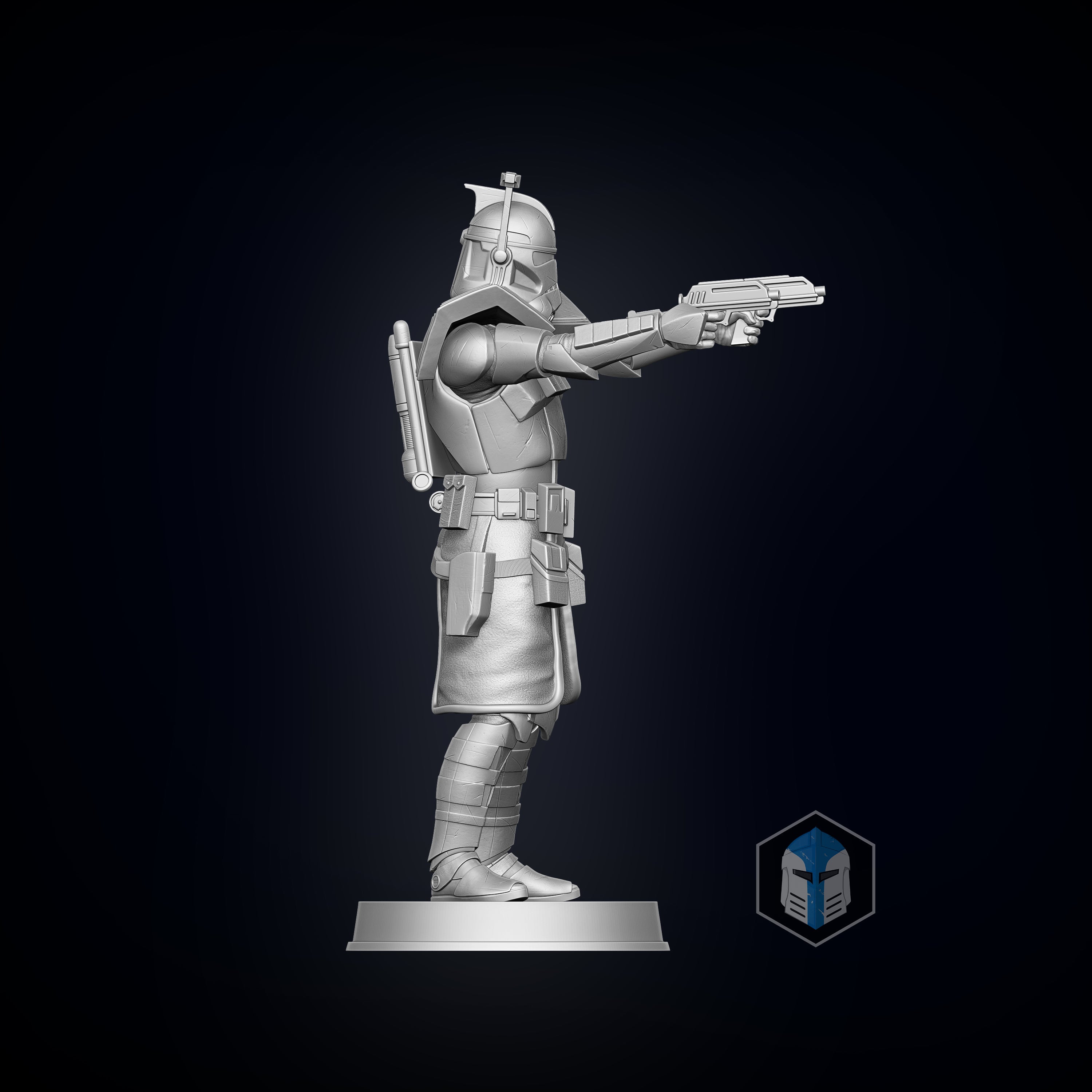 ARC Trooper Figurine - Pose 2 - 3D Print Files - Galactic Armory