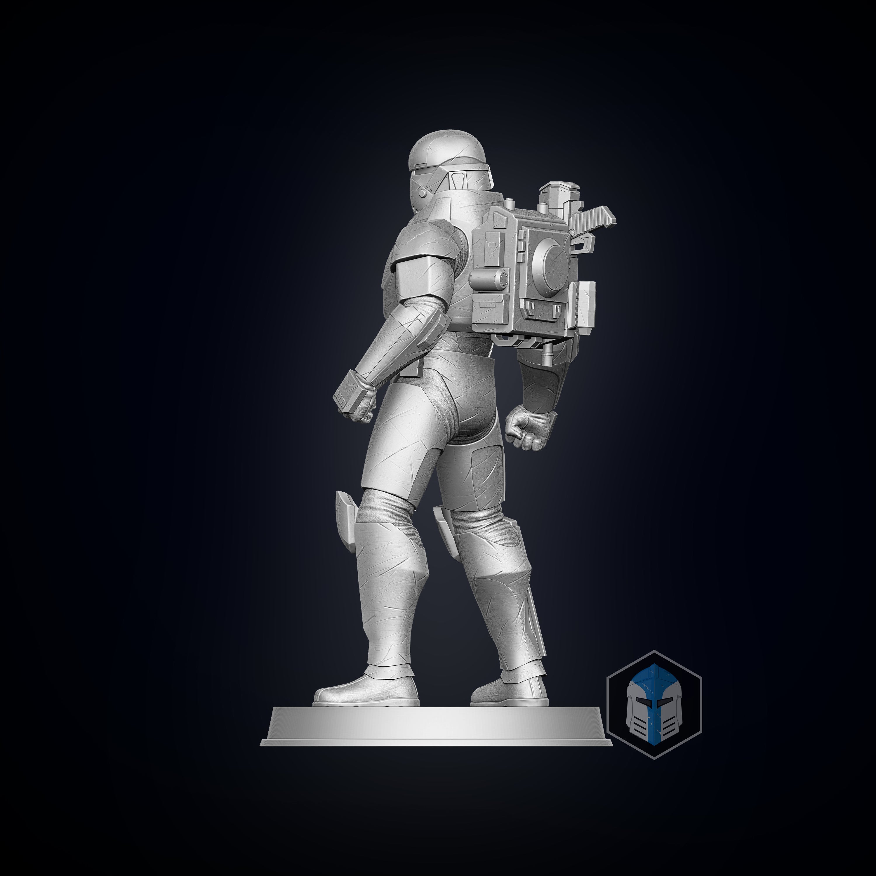 Bad Batch Wrecker Figurine - Pose 6 - 3D Print Files - Galactic Armory