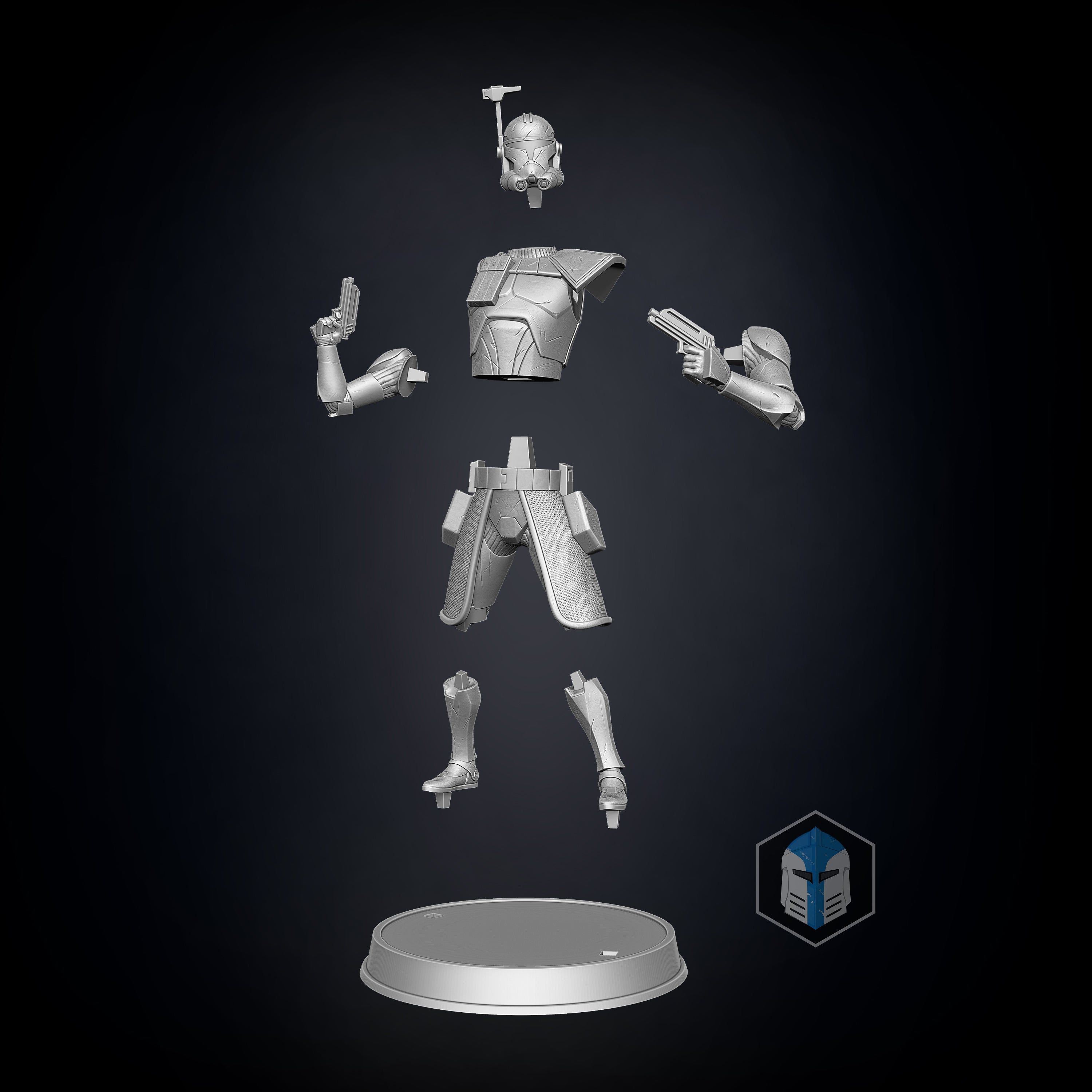 Captain Rex Figurine - Experience - 3D Print Files - Galactic Armory