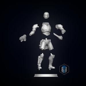 Bad Batch Wrecker Figurine - Pose 4 - 3D Print Files - Galactic Armory