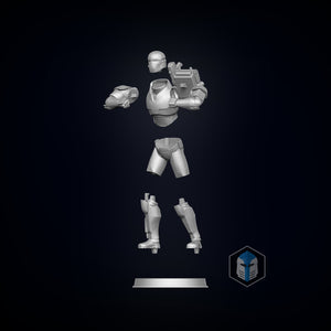 Bad Batch Wrecker Figurine - Pose 1 - 3D Print Files - Galactic Armory