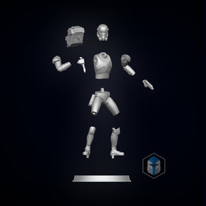 Bad Batch Hunter Figurine - Pose 4 - 3D Print Files - Galactic Armory