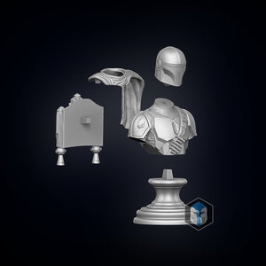 Mando Bust - 3D Print Files - Galactic Armory