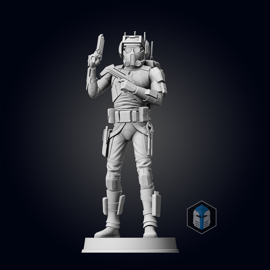 Bad Batch Tech Figurine - Pose 1 - 3D Print Files - Galactic Armory