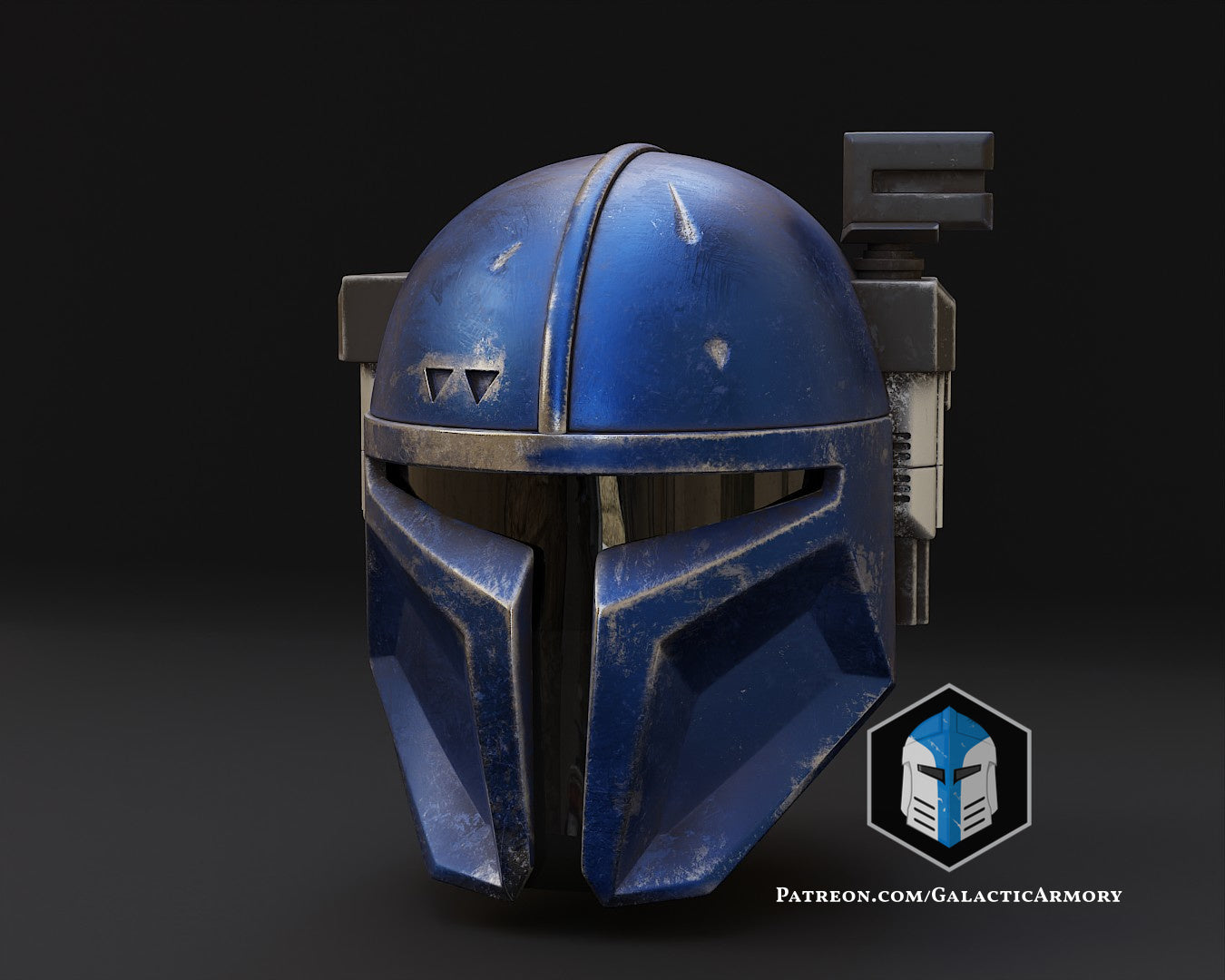 Heavy Mandalorian Helmet - 3D Print Files - Galactic Armory